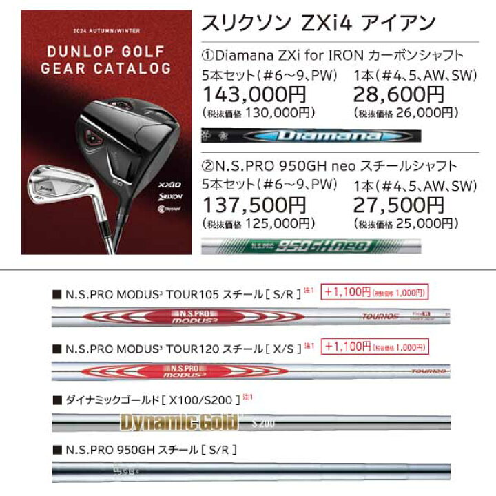 楽天市場】【取寄せ】【ZXi4/5本組】スリクソン アイアン（＃6-9.PW/5 