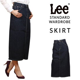 【10%OFF】Lee STANDARD WARDROBE スカートMissLee/ミスリー/ジーンズ/デニム/ミモレ丈/腰高LL2625_300アクス三信/AXS SANSHIN/サンシン【税込￥13200（本体価格￥12000）】