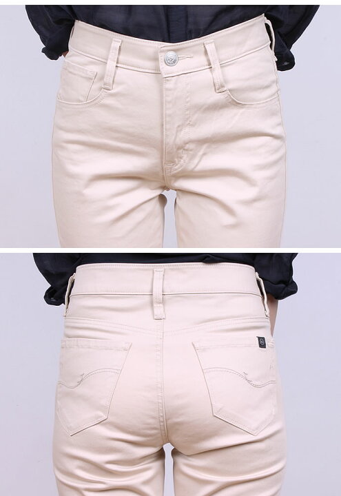 <br>【SALE】綿×麻ブッチャー生地　SUMMER ストレート<br>ミセスジーナ/ミセスジーンズ<br>MrsJeana--MJ4422_70_82_18<br><br>【税込￥9790（本体価格￥8900）】