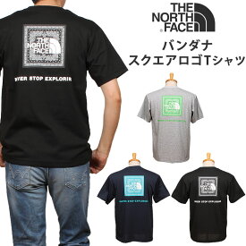 THE NORTH FACE ザ ノースフェイス S/S Bandana Square Logo Tee バンダナスクエアロゴ Tシャツ ショートスリーブNT32349_Z_UN_Kアクス三信/AXS SANSHIN/サンシン【税込￥4950（本体価格￥4500）】