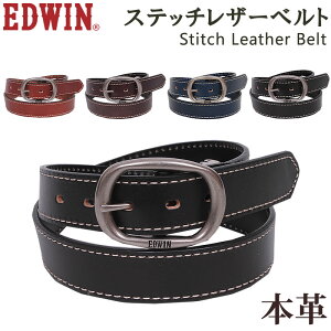 Stitch Leather Belt(�X�e�b�`���U�[�x���g)EDWIN/�G�h�E�B��/�G�h�E�C��/���v/QPER10-110990�A�N�X�O�M/AXS SANSHIN/�T���V���y�ō���4290�i�{�̉��i��3900�j�z
