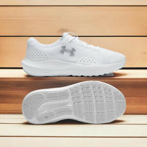 【サイズ交換片道送料無料】24FW アンダーアーマー W チャージド サージ4 ワイド (3028571-101) UA レディス レディース ランニングシューズ スニーカー ランニング シューズ スニーカー 靴 おすす