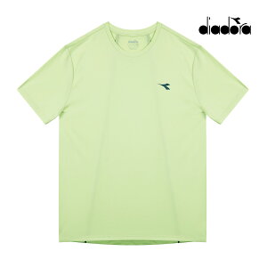 diadora メンズ 【ダイアドライ/DIA DRY】吸汗速乾 ゲームシャツ D10218077970329 2024FW シャドウライム DIA DRY ストレッチ ディアドラ MEN テニスウェア バドミントン ソフトテニス