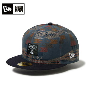 �j���[�G�� �L���b�v 59FIFTY Pendleton �y���h���g�� �E�[�u���p�b�` ���j�Z�b�N�X 25FW �l�C�r�[ 14699400 �X�q 5950 WOVEN PATCH