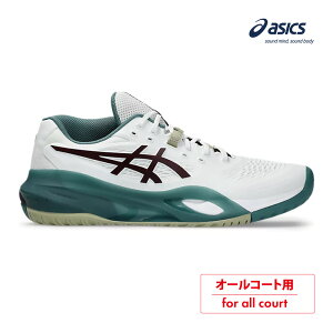 ASICS�@GEL-RESOLUTION X(�I�[���R�[�g�j�Q�����]�����[�V�����e���@1041A481-104�@�A�V�b�N�X�@WHITE×DARK AUBERGINE�@�����Y�@�e�j�X�V���[�Y�@26FW�@ASI02