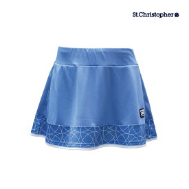 【4/11・12限定！最大1500円OFFクーポン】St.Christopher クロワゾンゲームスコート STC-BDW2362-SK 2024SS スカイ セントクリストファー レディース テニス