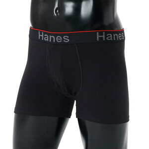 Hanes 1P BOXER BRIEF �u���b�N M HM6EW103 090 �`�����s�I�� Hanes INNERWEAR �E�F�A�i�����Y�E���j�j