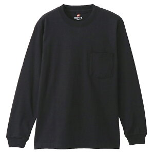 �y3��20���`�X�[�p�[SALE�I���܂œX���ő�P10�{�zHanes L�^S POCKET T-SHIRT �u���b�N L H5196 090 �`�����s�I�� Hanes INNERWEAR �E�F�A�i�����Y�E���j�j