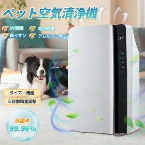 空気清浄機 空気清浄 空気清浄器 除菌 18.5畳 小型 省エネ 花粉対策 暑さ梅雨対策 節電 卓上空気清浄機 ハウスダスト ペットの毛 ペット臭い PM2.5 脱臭 光触媒 ペット ダニ対策 コンパクト ウ