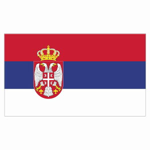 210x121mm ZrA Serbia  XebJ[ V[ National Flag   r