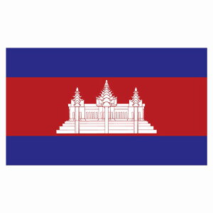 270x155mm J{WA Cambodia  XebJ[ V[ National Flag   r