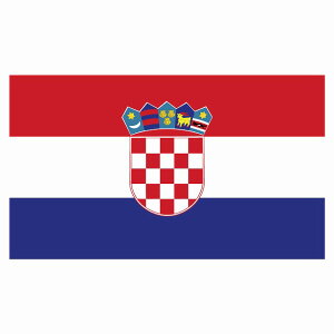 180x103mm NA`A Croatia  XebJ[ V[ National Flag   r