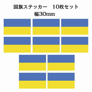 30x17mm 10Zbg ENCi Ukraine  XebJ[ V[ National Flag   r