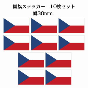 30x17mm 10Zbg `FR Czech  XebJ[ V[ National Flag   r