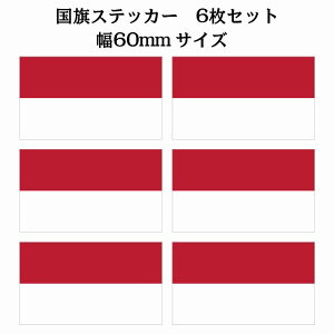 60x34mm 6Zbg ChlVA Indonesia  XebJ[ V[ National Flag   r