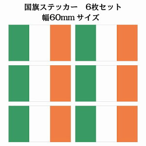 60x34mm 6Zbg ACh Ireland  XebJ[ V[ National Flag   r