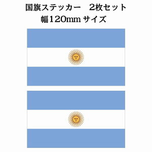 120x69mm 2Zbg A[` Argentine  XebJ[ V[ National Flag   r