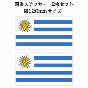 120x69mm 2Zbg EOAC Uruguay  XebJ[ V[ National Flag   r