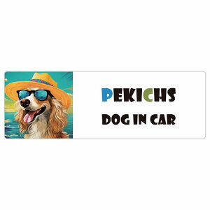 Pekichs yLbNX  J[XebJ[ V[ DOG IN CAR C Xq TOX  20x6.7cm ` h O  ԃXebJ[ XebJ[    킢 oCN TCX