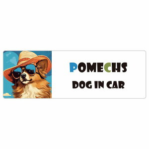Pomechs |bNX  J[XebJ[ V[ DOG IN CAR C Xq TOX  20x6.7cm ` h O  ԃXebJ[ XebJ[    킢 oCN TCX
