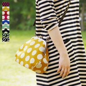 【受注生産品】がま口ポシェット【帆布・唐草 水玉】 がま口バッグ がま口 バッグ あやの小路 京都 がまぐちバッグ ショルダーバッグ ショルダー 和柄 大きめ 誕生日 プレゼント ギフト