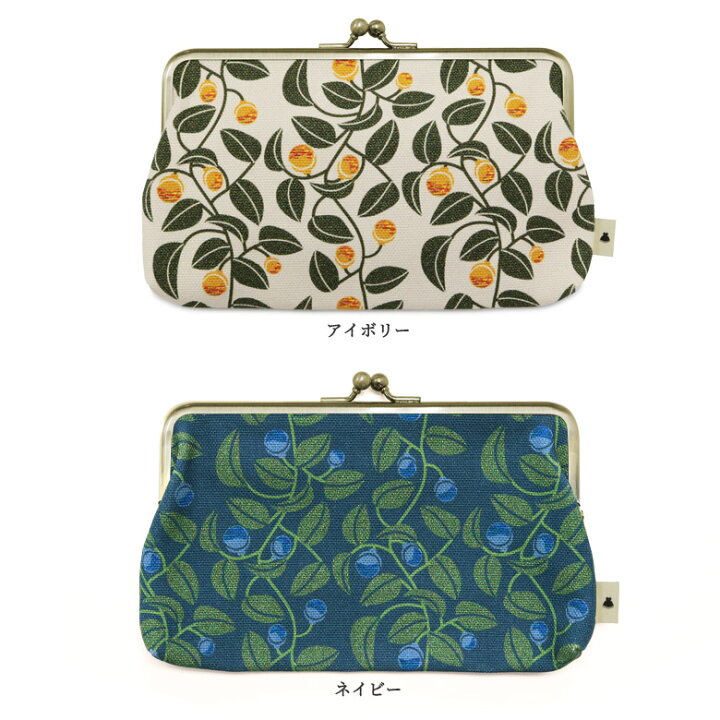楽天市場】【在庫商品】6寸がま口平ポーチ【帆布・がまの実】 がまぐち  