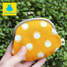 【シリーズ累計1万個突破！人気のがま口小銭入れ】【在庫商品】3.3寸がま口財布【帆布・がまドット柄 大判】 がま口 コインケース がまぐち 小銭入れ 京都 がま口財布 財布 あやの小路 ミニ財布 プレゼント ギフト [M便 1/5]