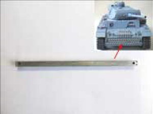 MatoToys III���p�X�y�A���уt�����g�v���[�g�i1/16 Panzer III front plate spare track metal mount�jMT083