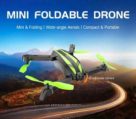 GW68 スパイダーX　ワイドアングルHDカメラ720P　Wifi FPV ミニフォーダブルドローン 高度保留 ヘッドレスモード （グリーン）