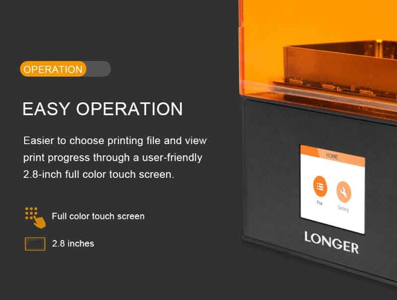 楽天市場】LONGER オレンジ１０ LCD光造形式 3Dプリンター【正規販売