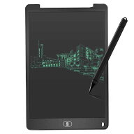 電子メモ帳 　ロック機能搭載 書いて消せるボード 12インチ (本体色ブラック)