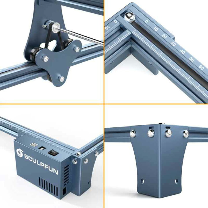 楽天市場】SCULPFUN S9 5.5Wレーザー彫刻機 超薄型レーザービーム 