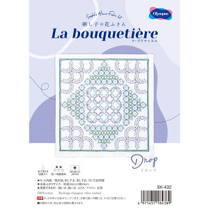 Olympus(オリムパス)　刺し子の花ふきんキット「La bouquetiere」SK-432 Drop