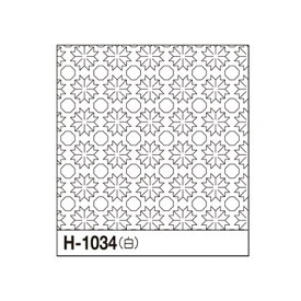 Olympus（オリムパス） 刺し子花ふきん布パック（白） 菊の花 H-1034