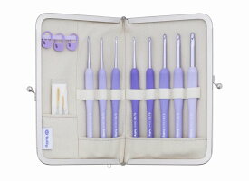 チューリップ(Tulip) かぎ針セット エティモ ムラサキ　セット　 Murasaki　TEM001 | ETIMO 編み物 編み針セット クッショングリップ