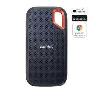 �T���f�B�X�N �G�N�X�g���[�� �|�[�^�u�� SSD - 4 TB (�u���b�N) SDSSDE61-4T00-J25 SanDisk Extreme Portable SSD �|�[�^�u��SSD �O�t��SSD