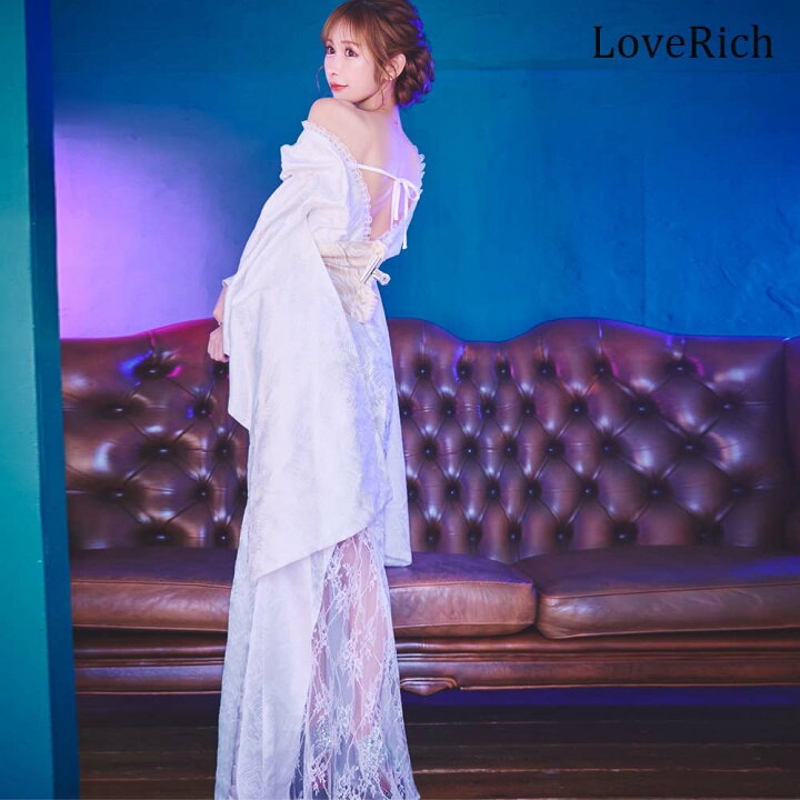 楽天市場】1277 ロング レースマーメイド オフショル 美脚 豪華 花魁  