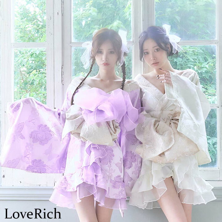 楽天市場】1347蝶々柄 パール付き 和柄 ミニ 豪華 帯 花魁 着物 ドレス 