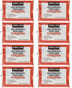 KIRKLAND カークランド マイクロウェーブ ポップコーン 93.5g×4個セット 8個セット 16個セット お試し おやつ お菓子 popcorn 少量 電子レンジ用 電子レンジ用ポップコーン 小分け お菓子 おやつ 大