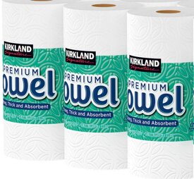 カークランドシグネチャー ペーパータオル 3 ロール Kirkland Signature ロールタオル キッチンペーパー パルプ100％ キッチン用品 台所用品 キッチンタオル 使い捨て 用品 ペーパー 紙 コストコ 大容量 業務用 お得 タオル メーカー ブランド ホルダー おすすめ 収納 厚手