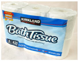KIRKLAND Signature カークランド シグネチャー トイレットペーパー 30ロール 大容量 ダブル 厚手 柔らかい 高品質 3層構造 ロールタイプ 家庭用 業務用 プレミアム品質 通気性抜群 お得 パルプ100% 無香料 低アレルギー性 まとめ買い トイレットペーパーケース