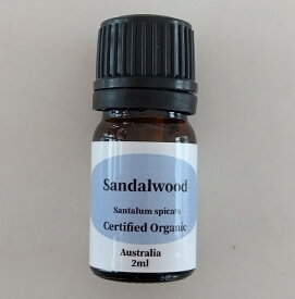サンダルウッド 精油 オーガニック 有機 2ml 100%天然