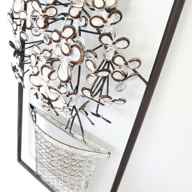 アイアン壁飾り ウォールアートパネル 壁掛け 壁飾り アンティークホワイト/インテリア 壁掛け アート アートパネル リビング 玄関 プレゼント モダン 絵画 おしゃれ 飾る シンプル モダン アジアン アンティーク LLサイズ