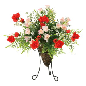 【抽選ポイント100%バック】アートフラワー ローズライン 〔テーブルタイプ〕 光触媒 造花 人工 インテリア フラワー アレンジメント おしゃれ ギフト プレゼント 御祝 部屋に飾る 花 LLサ