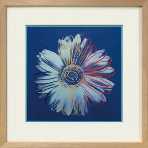 【抽選ポイント100%バック】絵画 名画 アンディ・ウォーホル Daisy, c.1982 (デイジー) 青インテリア 玄関 プレゼント 飾る L おしゃれ 壁掛け 絵