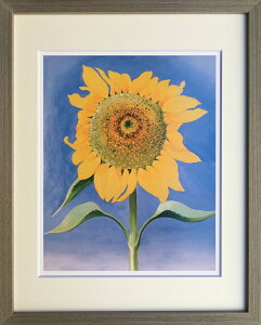 【抽選ポイント100%バック】絵画 ジョージア・オキー SUNFLOWER,NEW MEXICO,1935 サンフラワー プレゼント 飾る アート おしゃれ 壁掛け 絵
