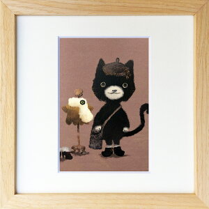 【抽選ポイント100%バック】絵画 菜生(nao) 200シリーズ 猫 おしゃま猫 プレゼント 飾る アート おしゃれ 壁掛け 絵