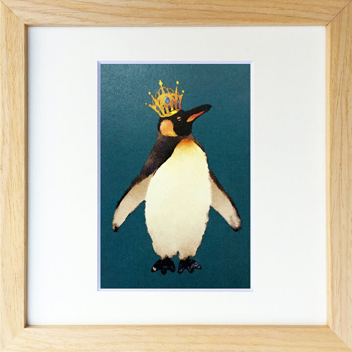 楽天市場】絵画 菜生(nao) 200シリーズ ペンギン 王様ペンギン 