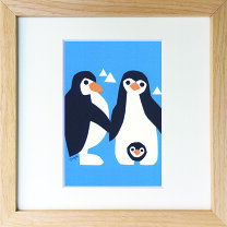 楽天市場】ペンギン（版画｜絵画）：アート・美術品・骨董品・民芸品 