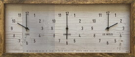 【時計】サーフ クロック ワールド タイム 2/インテリア リビング 玄関 トイレ 部屋 プレゼント モダン おしゃれ 壁掛け 時計 飾る Lサイズ 巣ごもり